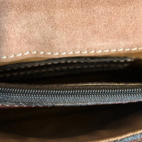 Patricia Nash Tori Crossbody Tooled Brown Leather Small See Photos For Size - Picture 11 of 15